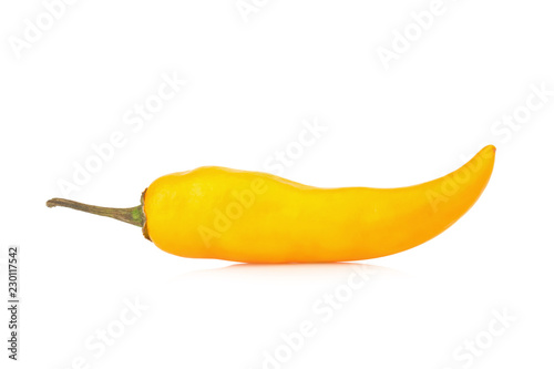pepper yellow isolated on white background