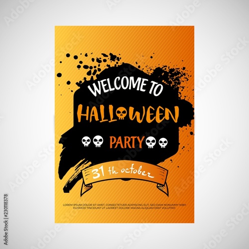 Halloween party poster
