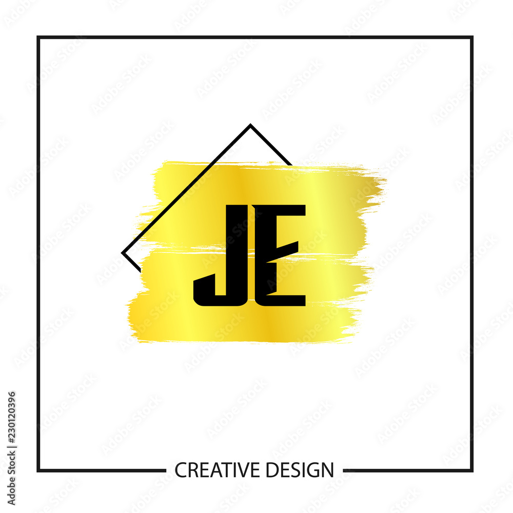 Initial Letter JE Logo Template Design Initial Letter JE Logo Template Design