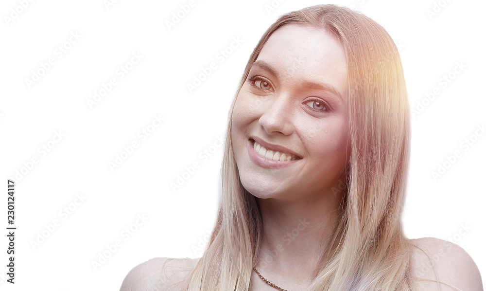 modern young woman with day make-up. modern young woman with day make-up.