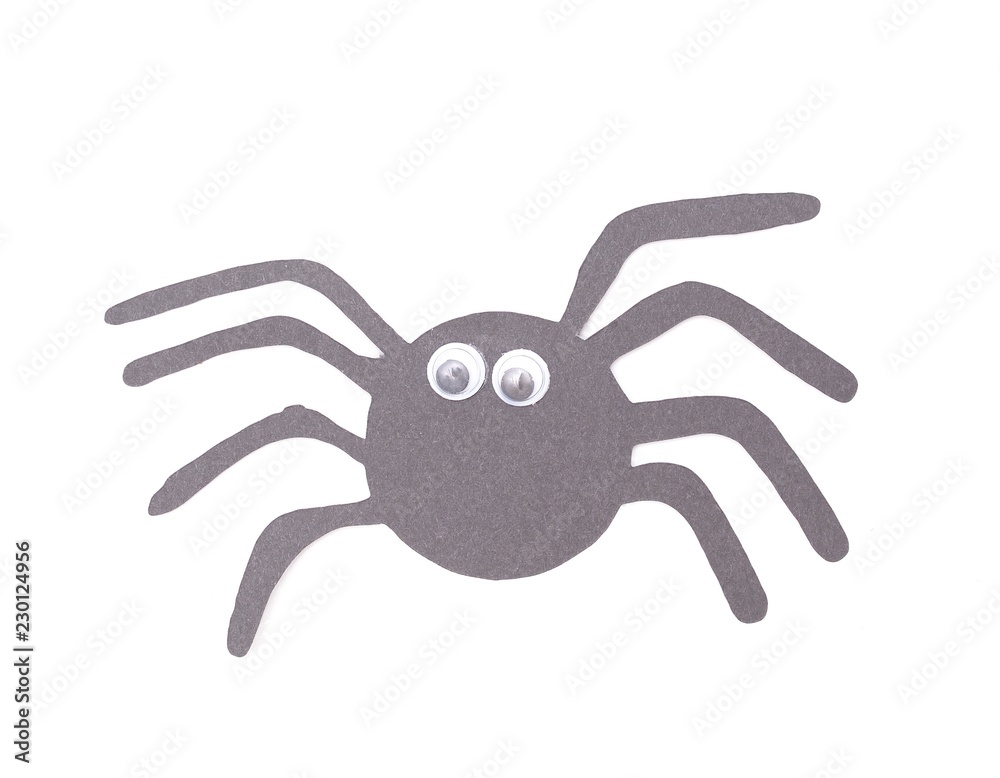 Halloween figurines Spider Isolated on White Background Halloween figurines Spider Isolated on White Background