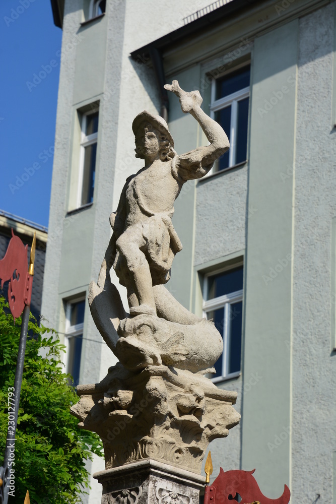 View in the historical town of Regensburg, Germany, Bavaria View in the historical town of Regensburg, Germany, Bavaria