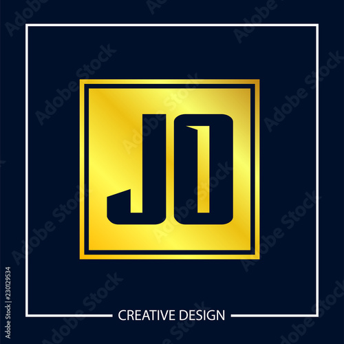 Initial Letter JO Logo Template Design