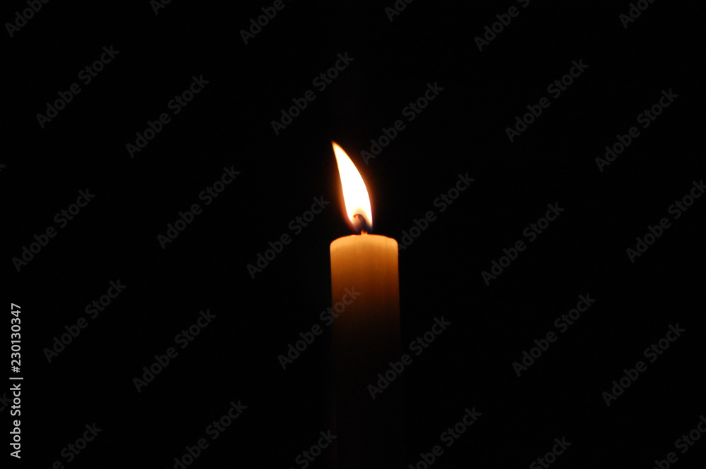 Candle in the dark Candle in the dark