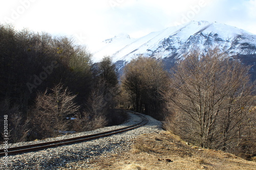 Waiting  for  the  arribal  of  the  train photo