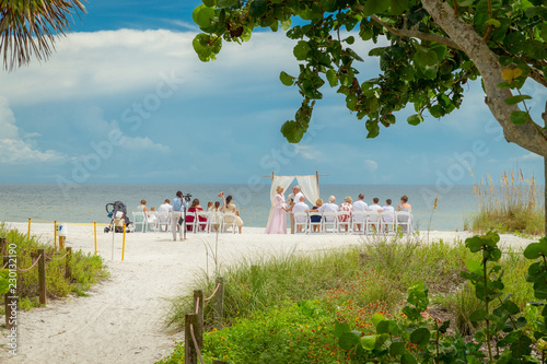 Wedding ceremony on Florida beach