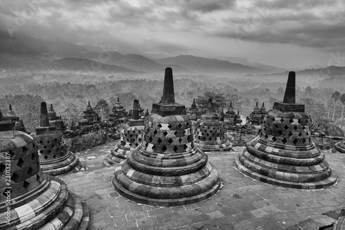 Принти на полотні Borobudur