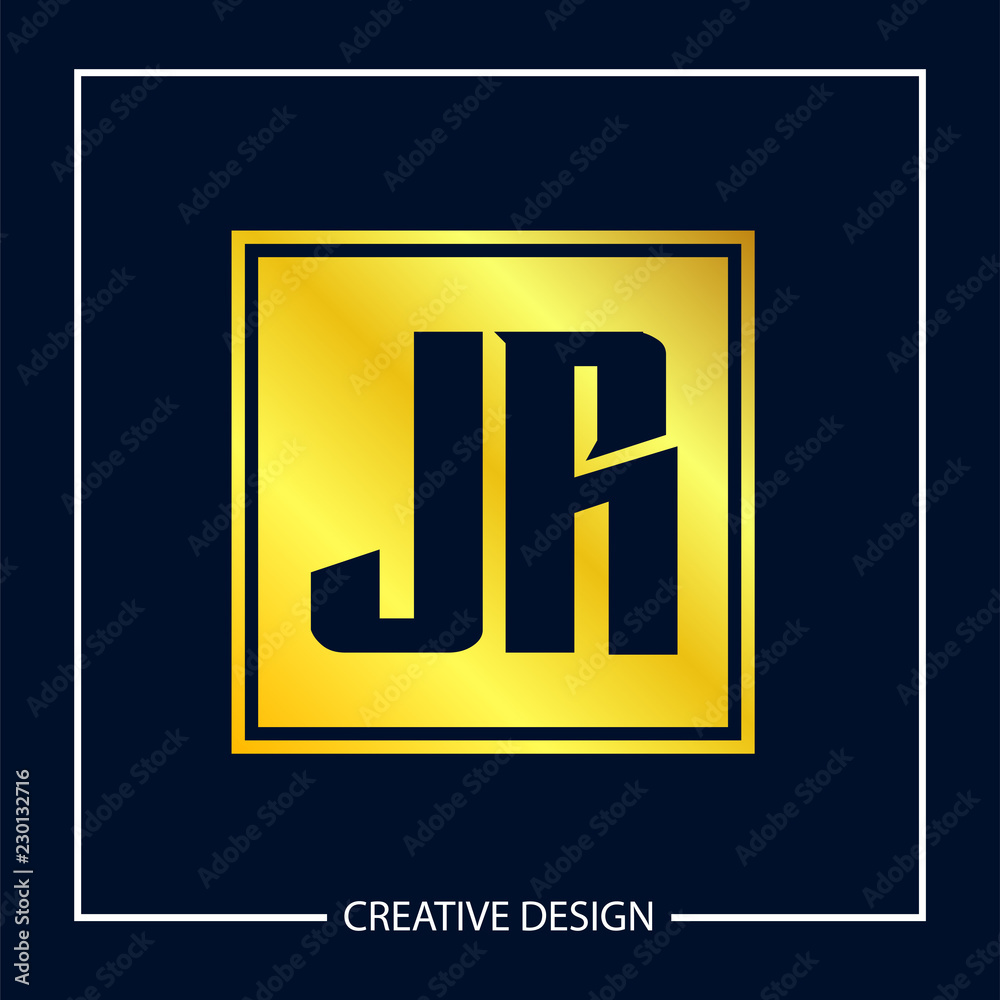 Initial Letter JR Logo Template Design Initial Letter JR Logo Template Design