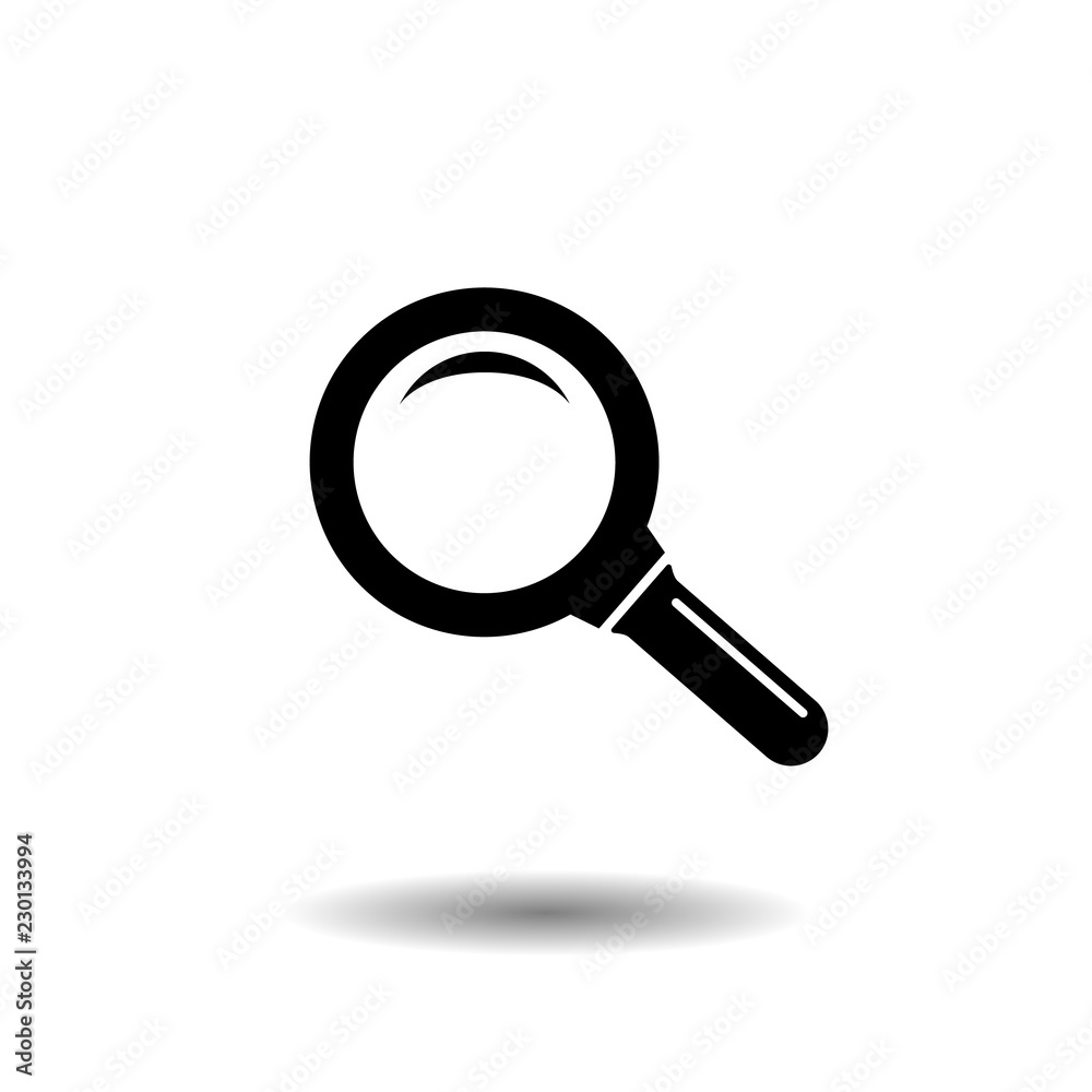 Search icon. vector symbol isolated on white background Search icon. vector symbol isolated on white background