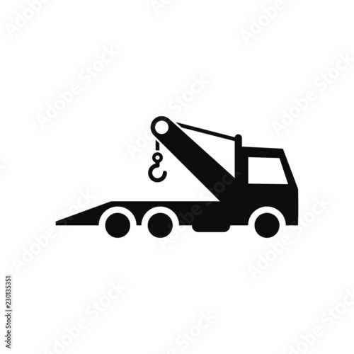 Tow truck icon vector illustration EPS 10