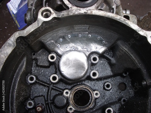gearbox "Passat" B3, patched hole