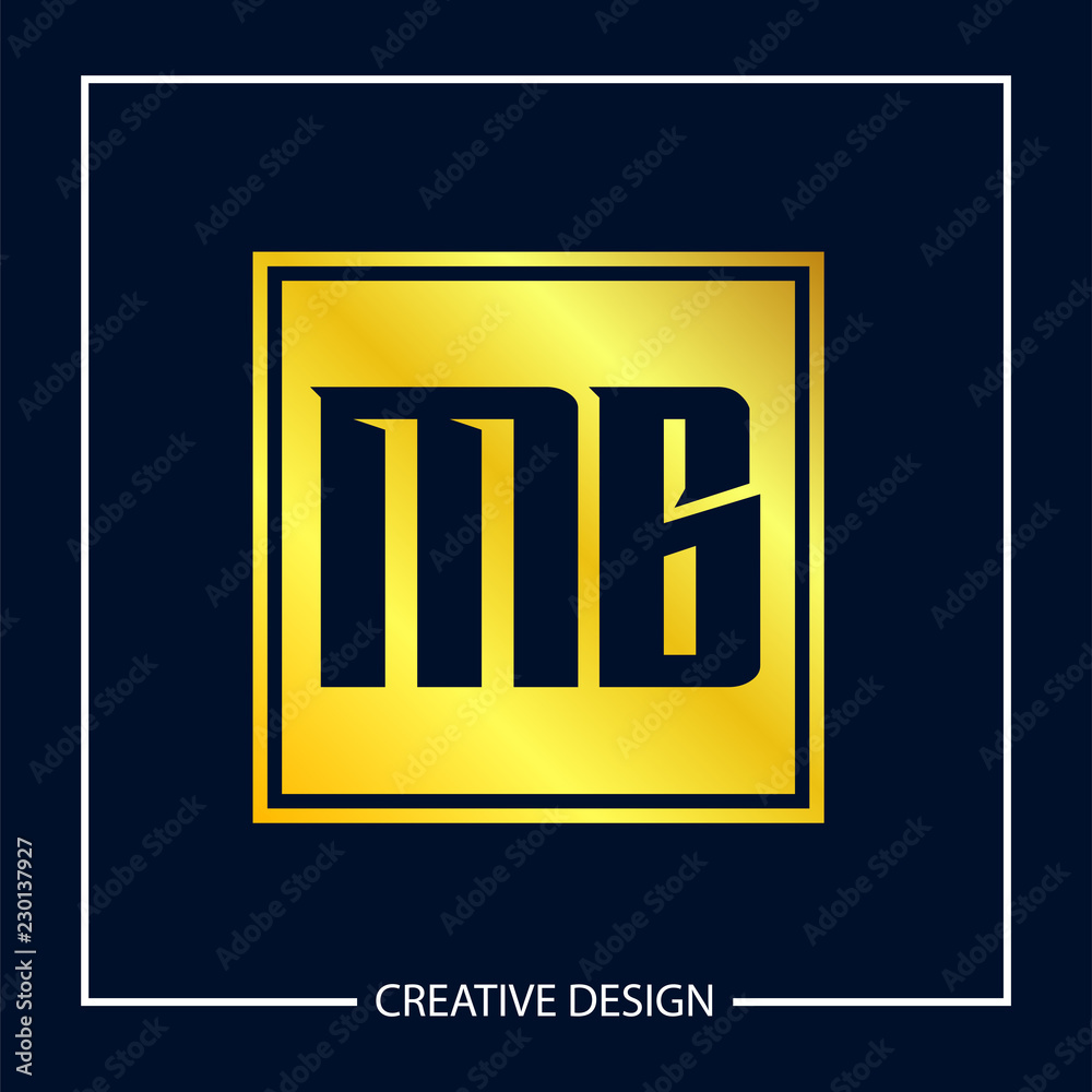 Initial MB Letter Logo Template Design Initial MB Letter Logo Template Design