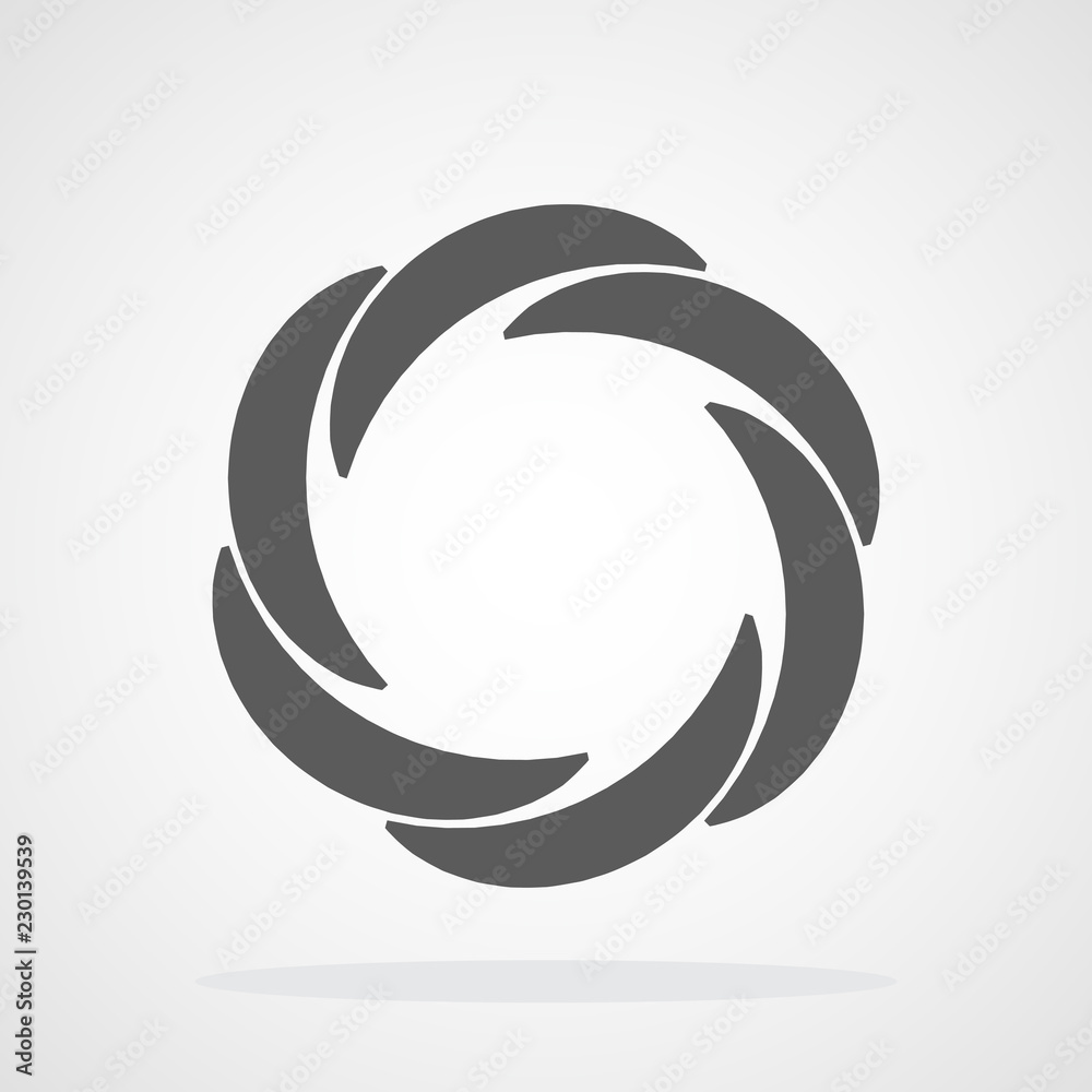 Aperture diaphragm icon. Vector illustration Aperture diaphragm icon. Vector illustration