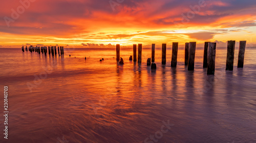 Sunset Pier Panorama, Naples, Florida