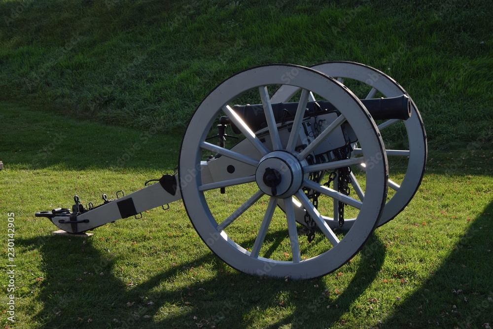19th century cannon in frontier fort
