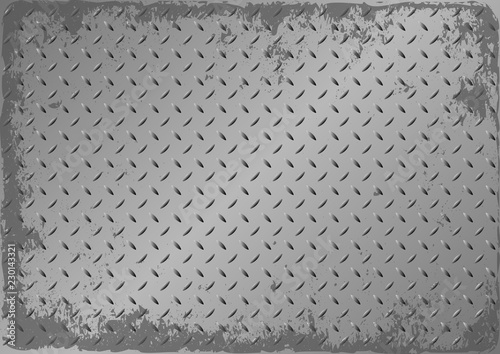 Grunge textured metal plate