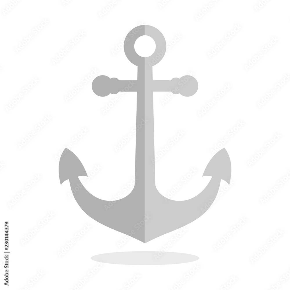 Flat symbol of an anchor, vector eps Flat symbol of an anchor, vector eps