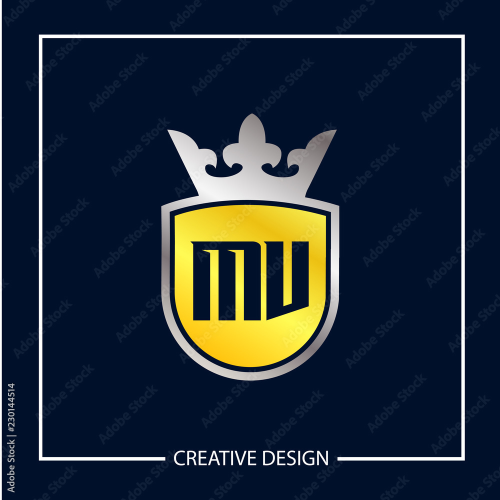 Initial MV Letter Logo Template Design Initial MV Letter Logo Template Design