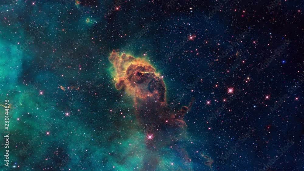 Galaxy 039: Traveling through star fields in space to a distant galaxy.