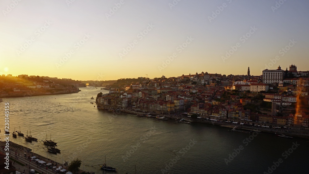 scenic view over douro river in porto
