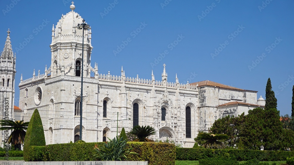 old Jerónimos Monastery of belem near lisbon