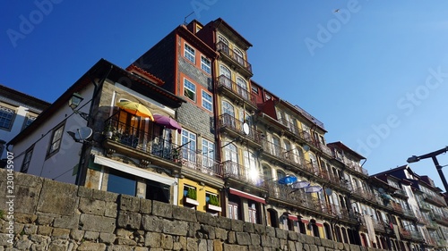 residencial area of porto with traditional houses