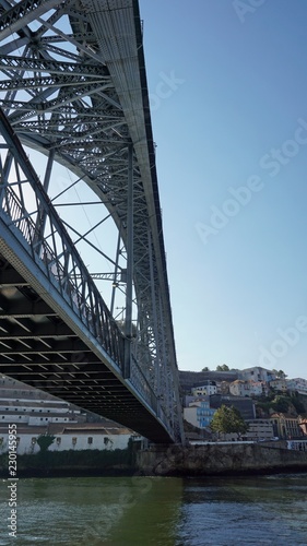 dom luis bridge over the douro river in porto