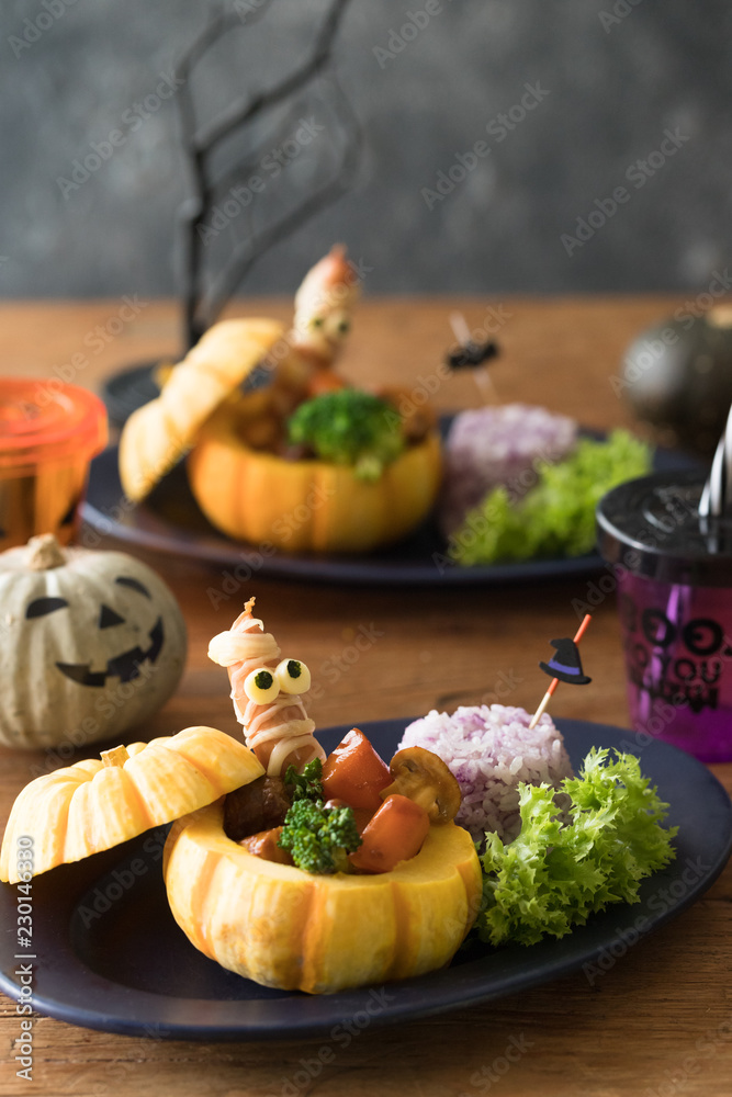ハロウィンのランチプレート Stock Photo | Adobe Stock