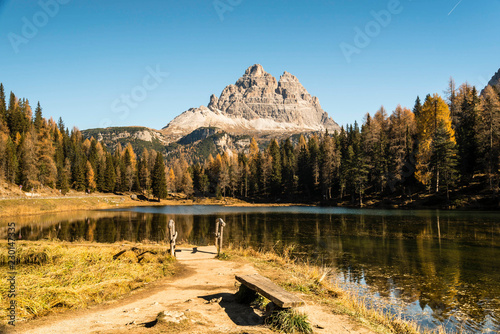 Le Tre Cime di Lavaredo in autunno photo