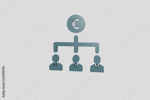Illustration of Crowdfunding on transparent background