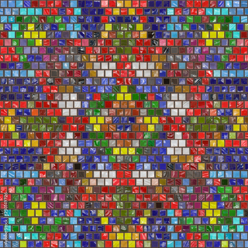Colorful mosaic background  3d illustration.