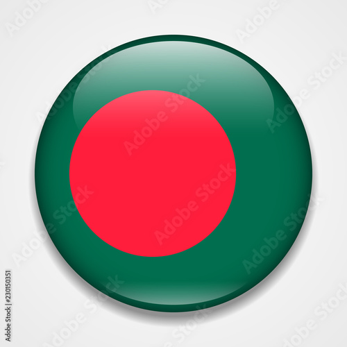 Flag of Bangladesh. Round glossy badge Free Download Flag of Bangladesh. Round glossy badge - GFXLoad