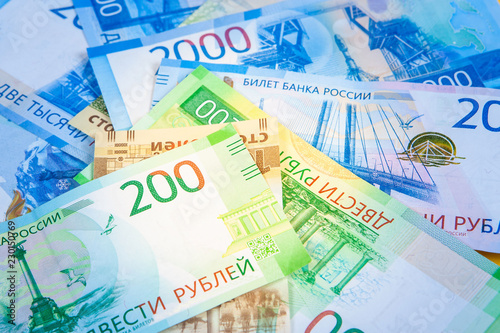 Russian money. Finance. Bil...