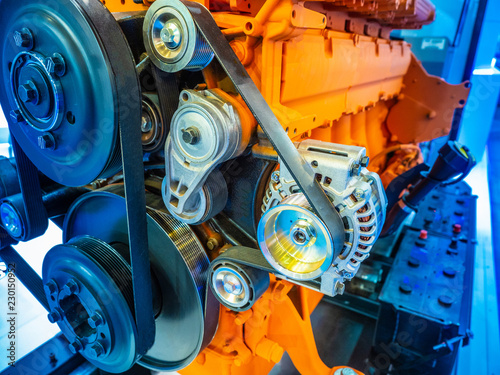 Engine. Power point. Motor.