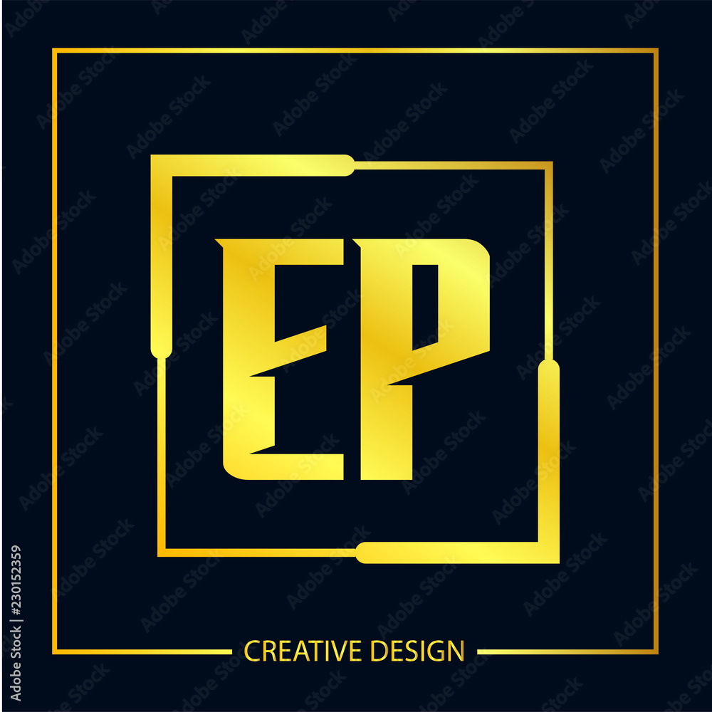 Initial EP Letter Logo Template Design Initial EP Letter Logo Template Design
