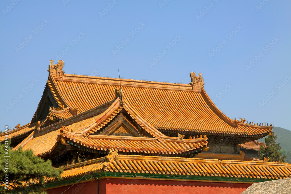 Chinese ancient architecture in the Eastern Royal Tombs of the Qing Dynasty, china Chinese ancient architecture in the Eastern Royal Tombs of the Qing Dynasty, china