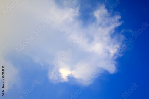 blue sky and white clouds
