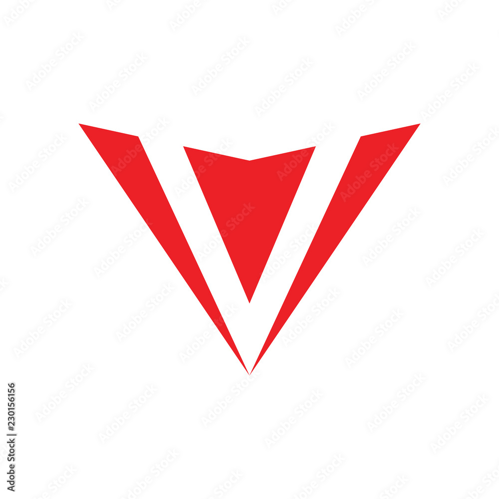 letter v simple geometric letter v simple geometric
