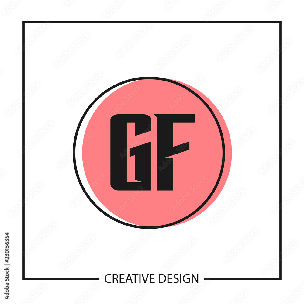 Initial GF Letter Logo Template Design Initial GF Letter Logo Template Design