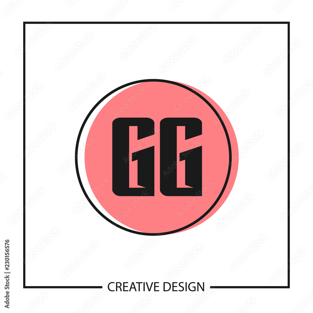 Initial GG Letter Logo Template Design Initial GG Letter Logo Template Design