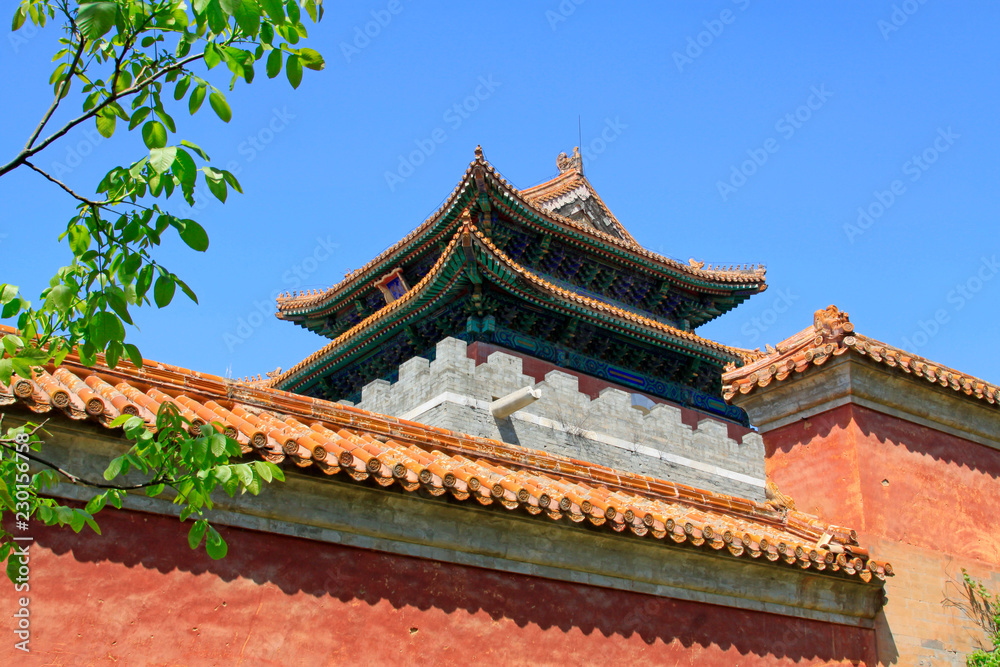 Chinese ancient architecture in the Eastern Royal Tombs of the Qing Dynasty, china