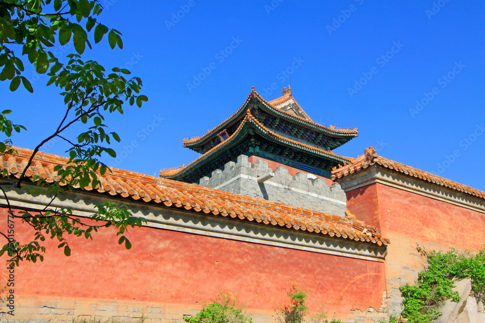 Chinese ancient architecture in the Eastern Royal Tombs of the Qing Dynasty, china Chinese ancient architecture in the Eastern Royal Tombs of the Qing Dynasty, china