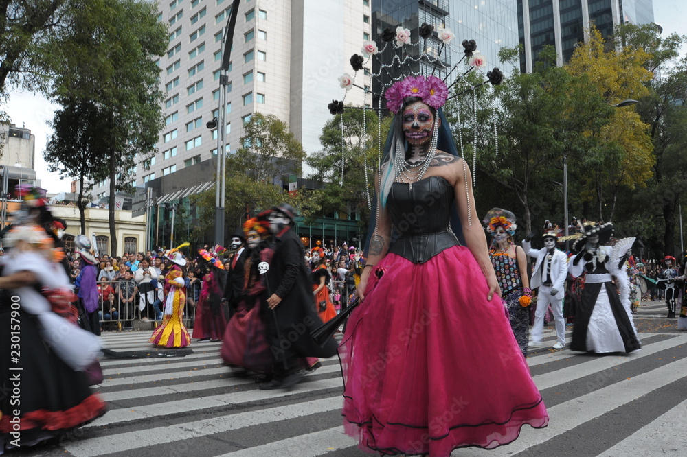 Fototapeta premium Desfile Día de Muertos- México