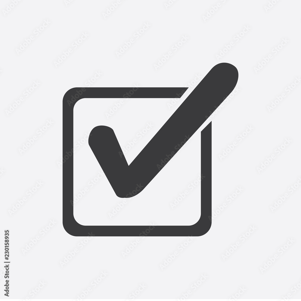 The checklist icon. Clipboard symbol. Flat Vector illustration