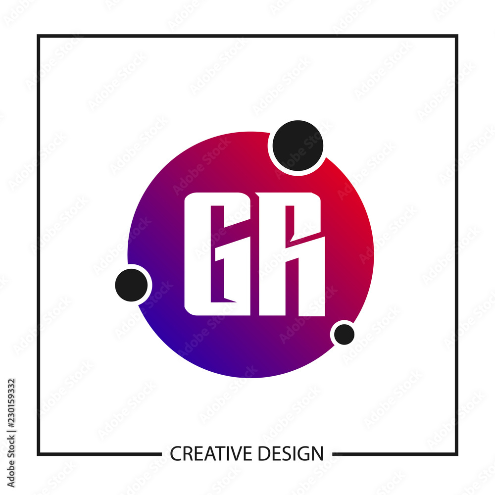 Initial GR Letter Logo Template Design Initial GR Letter Logo Template Design