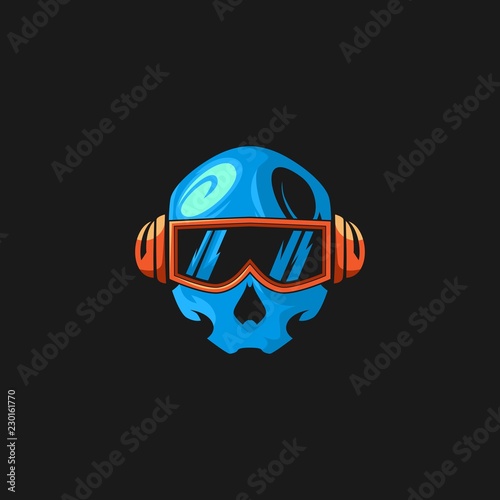 skull head gaming logo