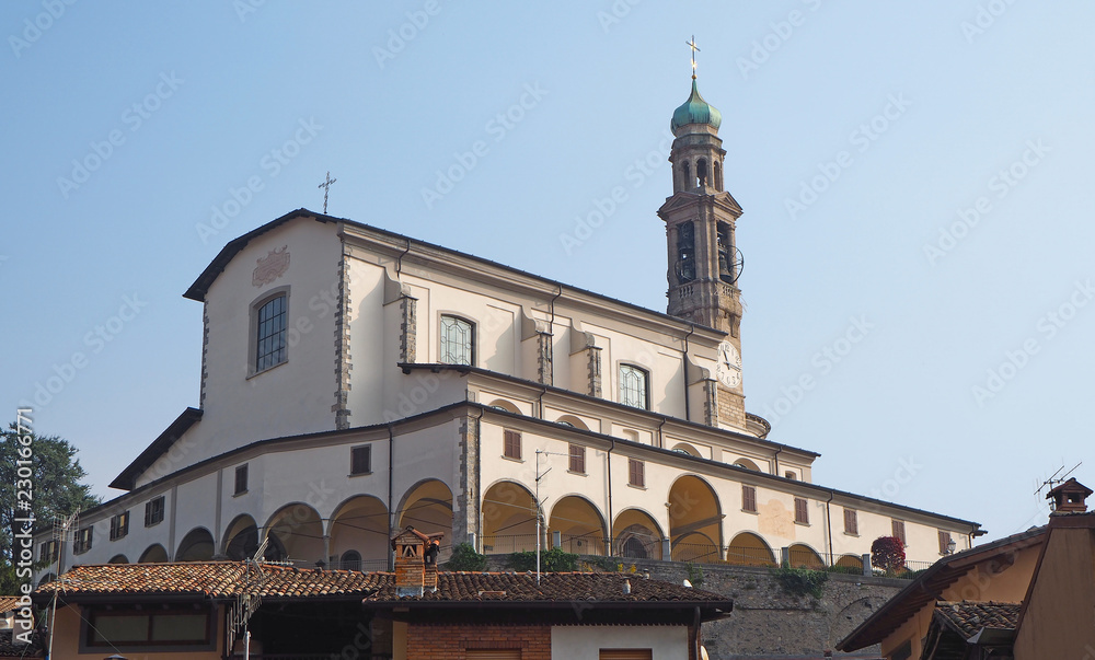 Vertova, Bergamo, Italy. The Saint Maria Assunta Cathedral