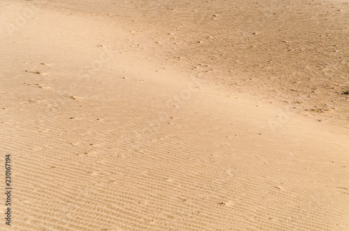 The sand slopes and dunes