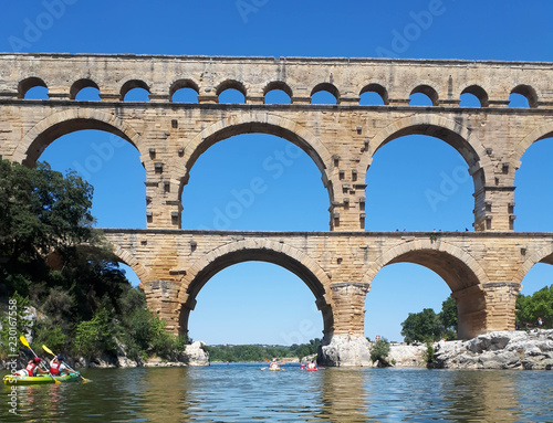 Pont du gard, Occitanie, France.