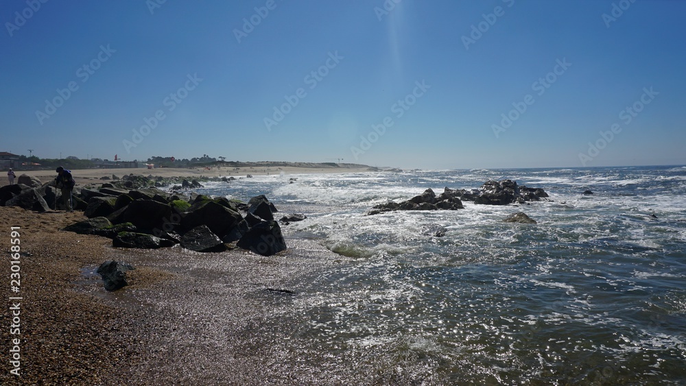 Obraz premium lovely beach of sao felix near porto